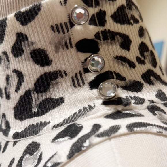 WHBM Turtle Neck Tank Top - Leopard Print Size XXS - Picture 4 of 6